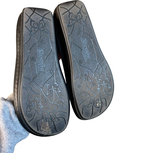 Alegria PG Lite Vienna Sandals Womens 8 US 38 EU Black Leather Slingback VIE-951 - Picture 7 of 7